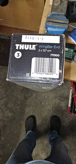 Bagażnik rowerowy na dach Thule Wingbar Evo 127