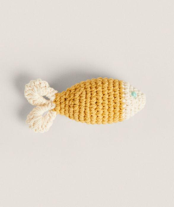 Brinquedo Peixe Croché Animais De Estimação Zara Home NOVO
