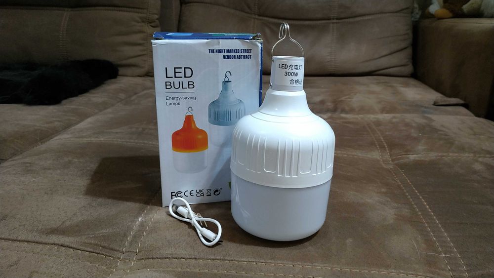 Аккумуляторная аварийная подвесная светодиодная лампа 300W LED лампа