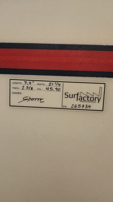 Prancha Surf 7.4" (com finos FCS II + Capa)