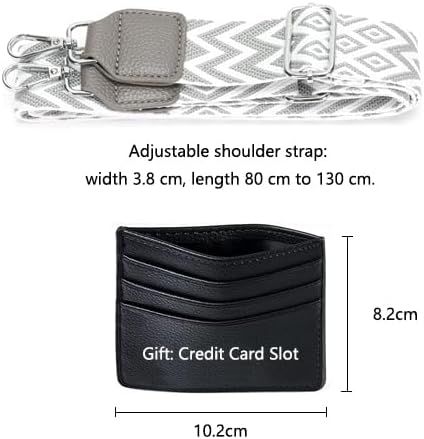 Torebka damska crossbody nerka - skóra PU - szara 25x15x8 cm