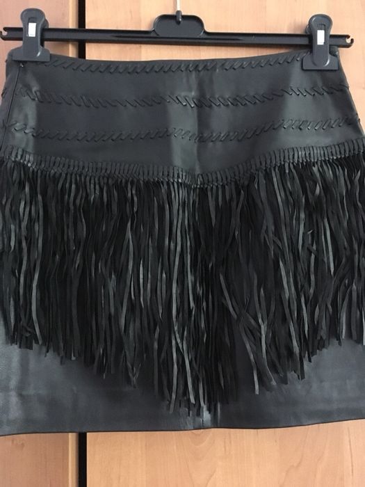 Skórzana spódniczka Mango