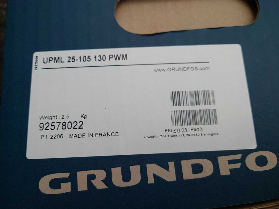 Pompa obiegowa Grundfoss UPML 25x105 130 PWM