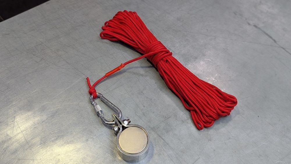 СверхМощный Неодимовый Поисковый магнит 150Кг LNT55 Канат 30м+Карабин