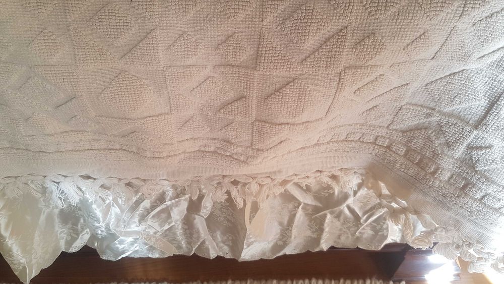 Colcha de Algodão Cama de Casal com Almofada