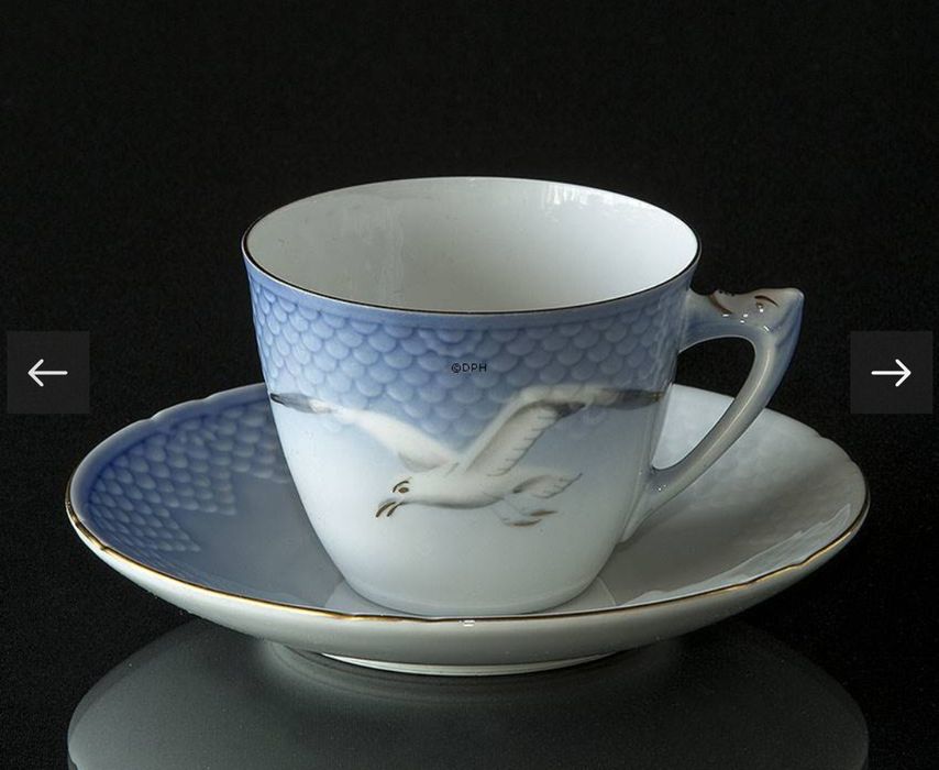 Тарелка чашка набор Royal Copenhagen Роял Копенгаген посуда фарфор