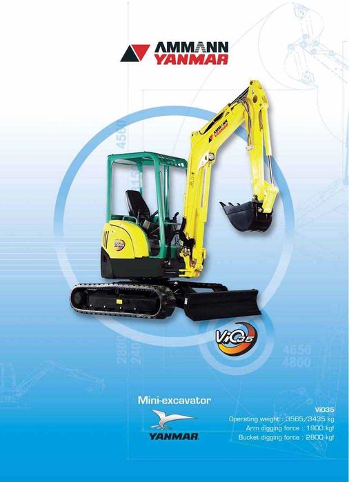 Instrukcja DTR Yanmar ViO35-3 inne 15 ; 20, 25, 30; 35; 45; 55