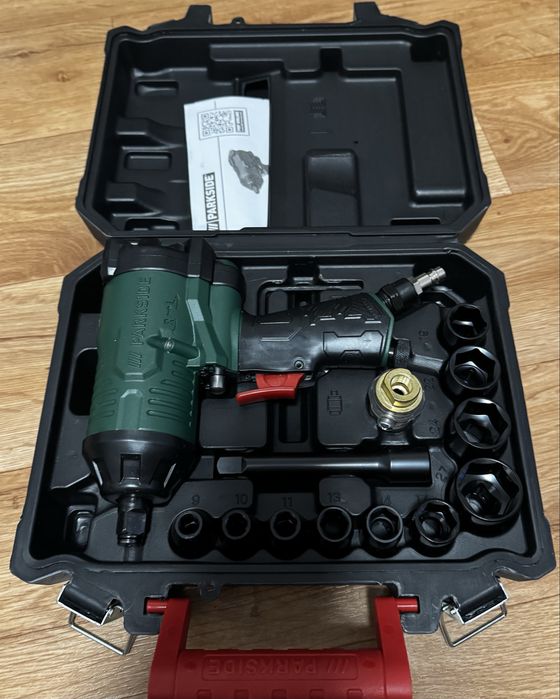 Пневмогайковерт ударний Parkside PDSS 310 з головками Німетчина/імпакт