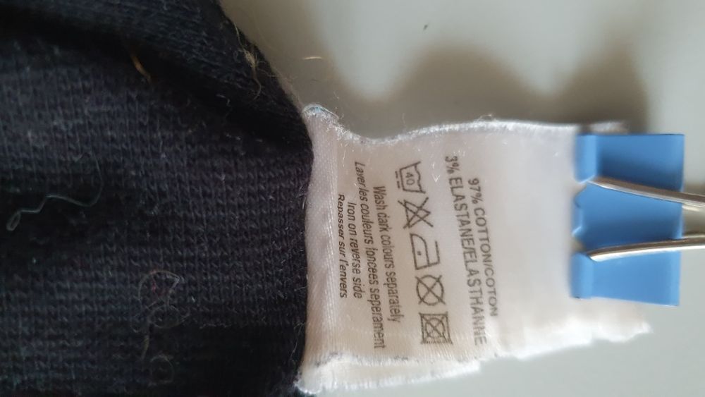 Czarny crop top damski r. S