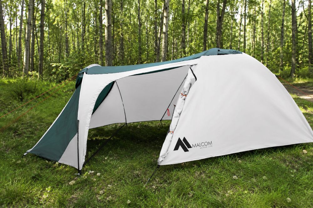 Lekki namiot 4-osobowy na wakacje camping i survival
