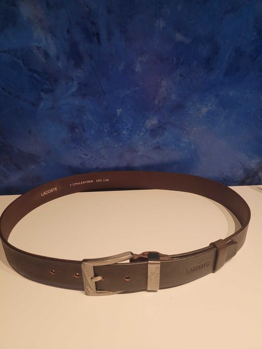 Brązowy męski skórzany pasek Boss 120 cm
