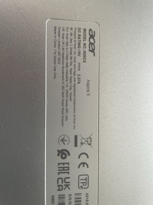 Laptop ACER Aspire i5 8GB/512GB SSD 2021r