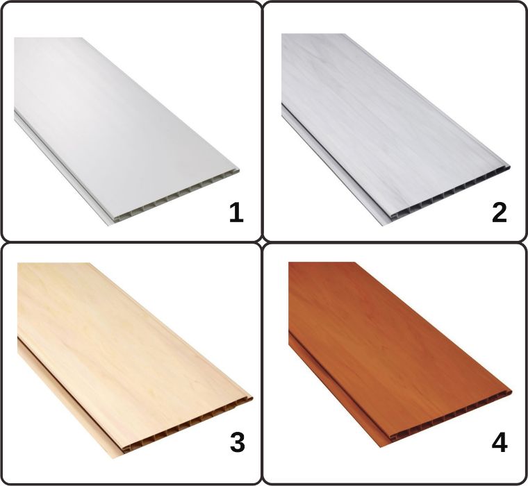 siding boazeria panel panele PCV popiel szary szer. 16cm - cała PL