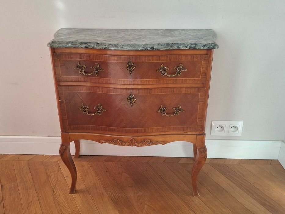 Komoda - drewno i granit