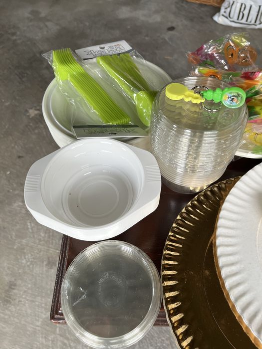 Material descartavel para festa