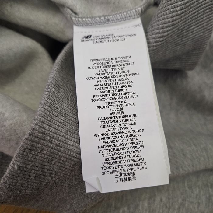 Nowa szara bluza New Balance crewneck