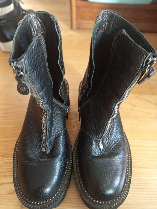 Badura botki skórzane