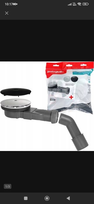 Syfon brodzikowy zestaw