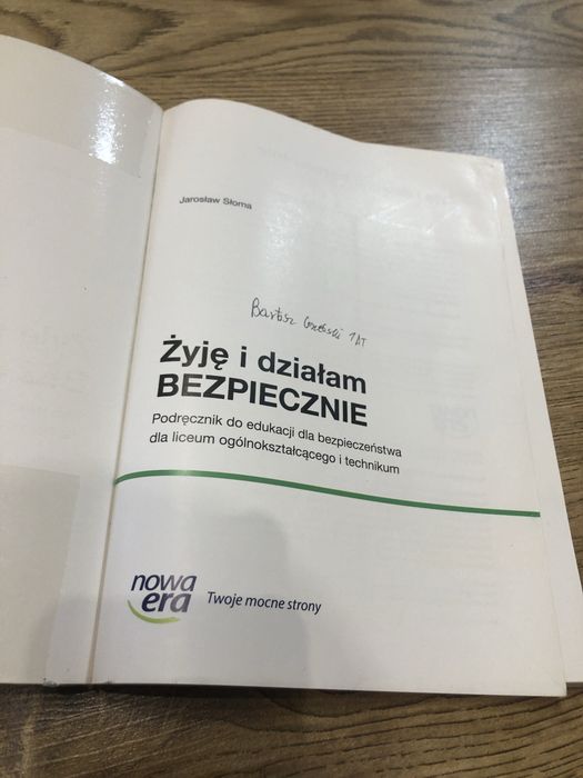 Żyję i działam bezpiecznie podrecznik