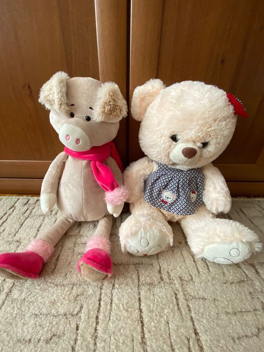 Бежевый мишка/ тигр/корова (мягкая игрушка)