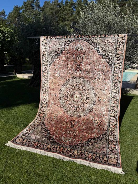 Jedwabny ręcznie tkany dywan perski GHOUM / Qom 310x185 galeria 35 tyś