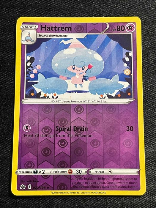 Carta Pokémon Hattrem 72/198 Chilling Reign