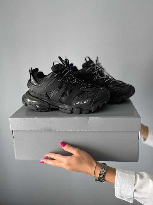 Кросівки Balenciaga Track 3.0 Black | кроси Баленсіага Трек 3.0 чорного кольору текстиль