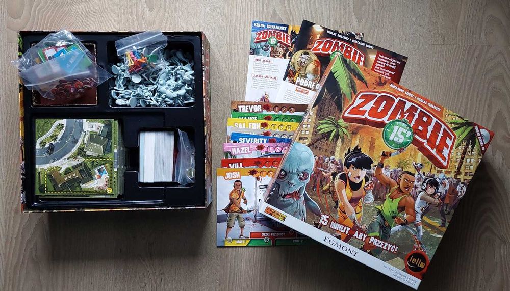 Zombie 15 - gra planszowa + dodatkowe karty promo + cd
