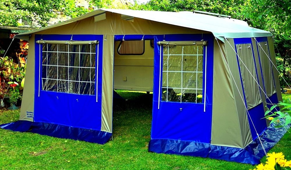 Przedsionek do przyczepy Niewiadów,daszek,pokrowiec. Również do busa