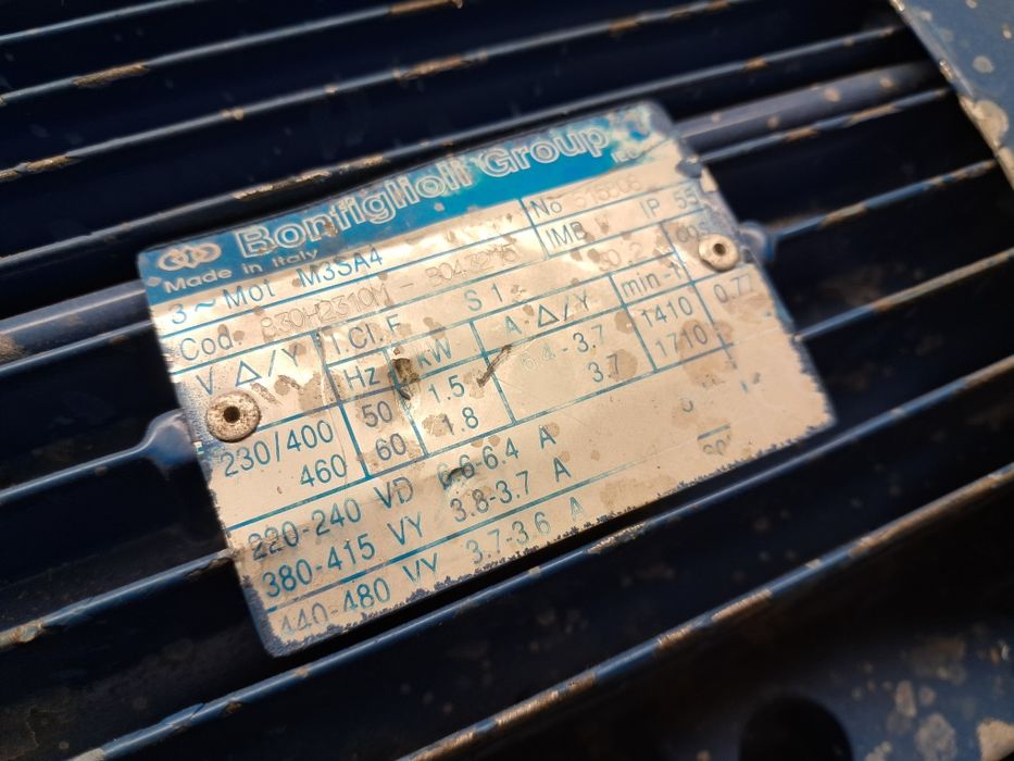 Okazja motoreduktor 1,5kw 450obr