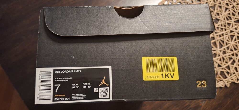 Air Jordan 1 MID roz. 41, 25cm, 100% oryginał.