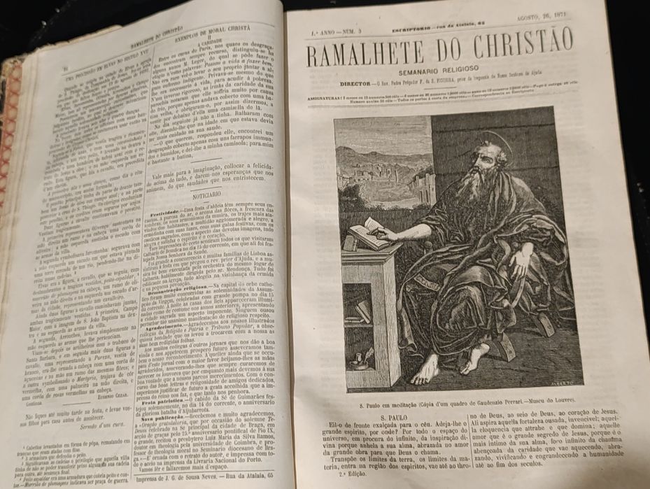 Ramalhete do Christão – Semanário Religioso Illustrado – 1872