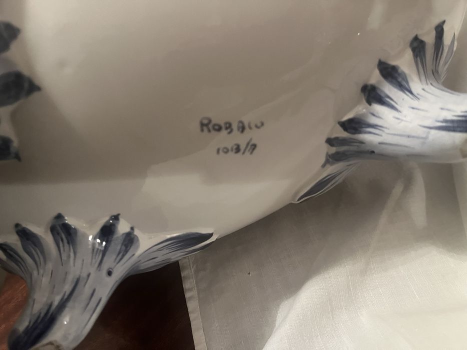 Blue-painted ceramic terrine434647382318786561