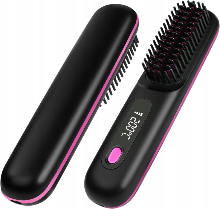 Bezprzewodowa szczotka do prostowania włosów przenośna prostownica