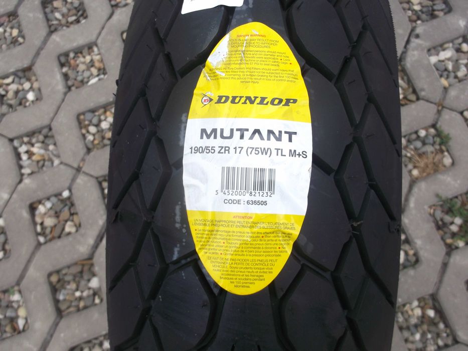 opona 190/55zr17 Dunlop Mutant dot3622 Nowa r17 cbr ducati bmw