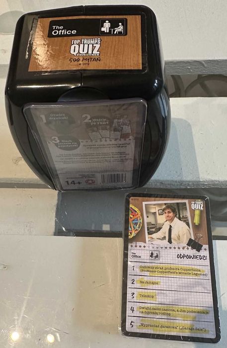 QUIZ The Office Top Trumps gra edukacyjna Winning Moves
