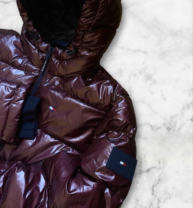 -40% XL 50 52 Tommy Hilfiger пуховик парка куртка червона красная л