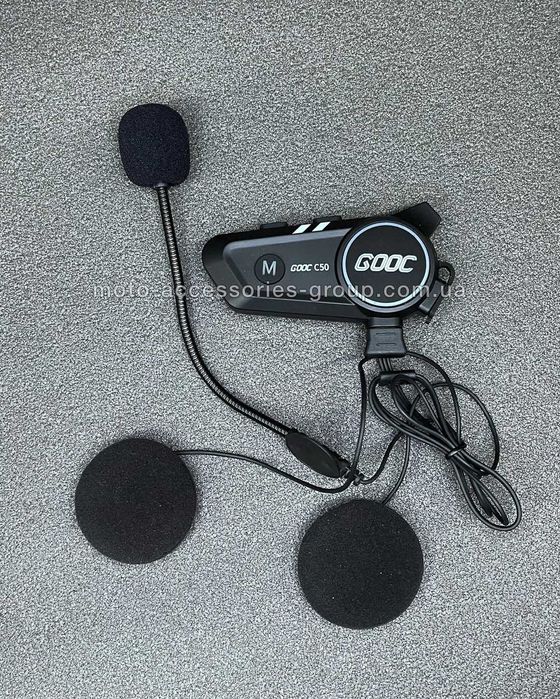 Bluetooth гарнітура для шолома (дзвінки та музика) інтерком, интерком