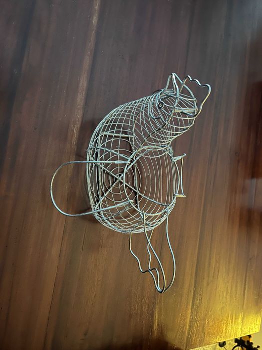 Decoração Galinha de metal