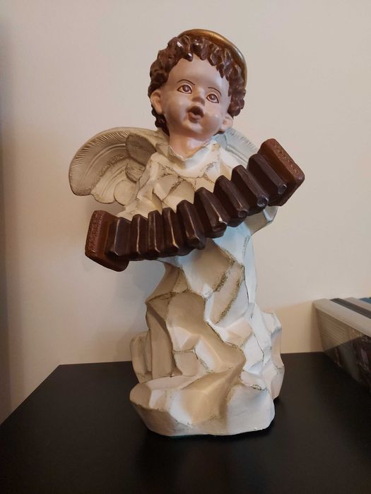 Estatuetas Anjos em Gesso pintados à mão