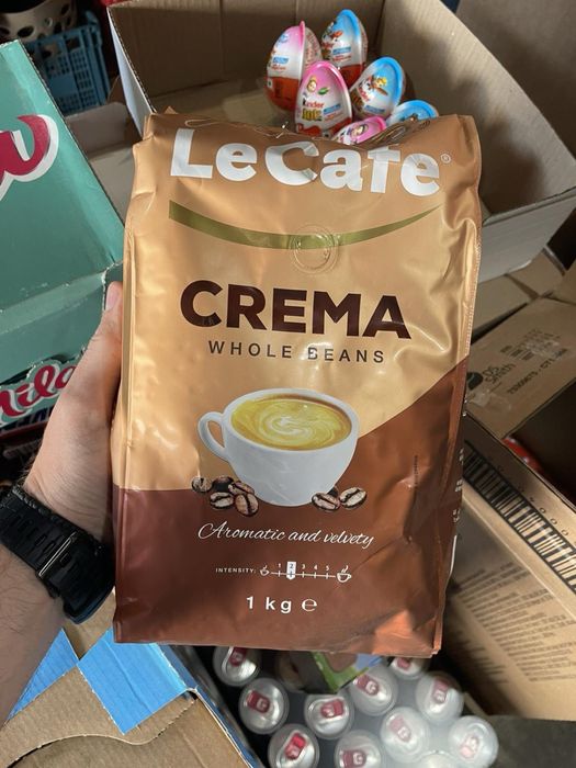 Кава в зернах ЛеКафе Крема 1кг / кофе LeCafe Crema 1kg