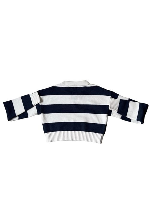 Топ в біло-синю полоску