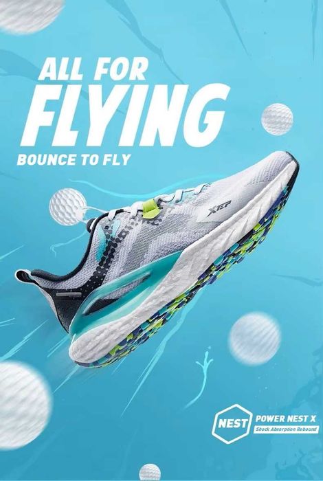 Бігові кросівки XTEP Dynamic Foam Running Shoes Men. 44 EUR, 290см