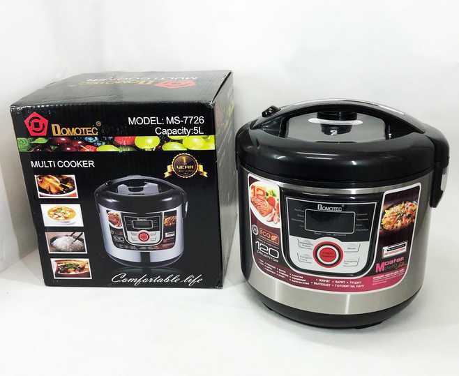 Мультиварка 5л.  1500 ват  12 программ, пароварка рисоварка. Нова