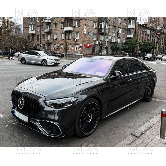 Обвес Mercedes-Benz W223 в стиле S63 AMG BLACK