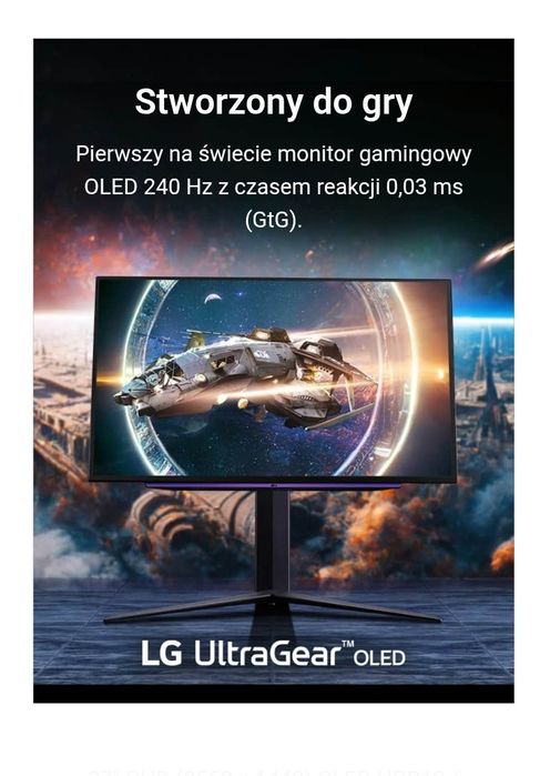 Monitor Gamingowy LG 27GR95QE UltraGear 27" QHD OLED  G-SYNC AMD