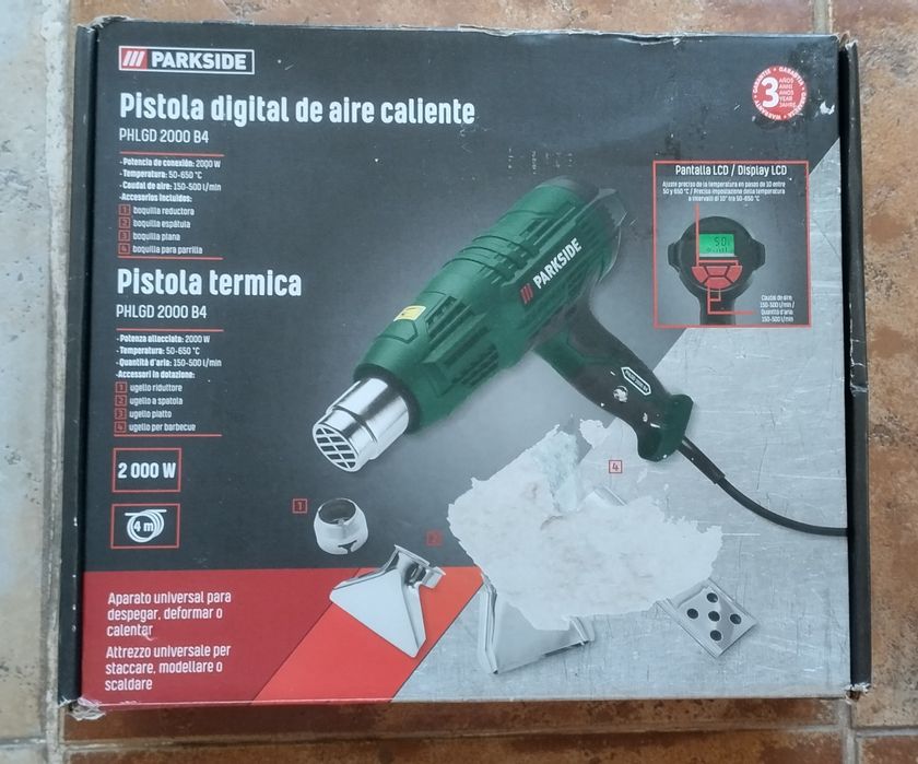 Pistola de ar quente digital Parkside PHLGD 2000 B4