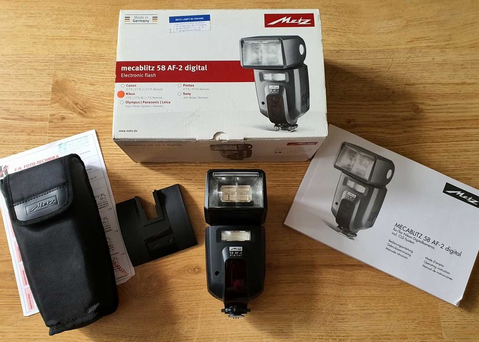Lampa błyskowa Metz Mecablitz 58 AF-2 digital Nikon !!!