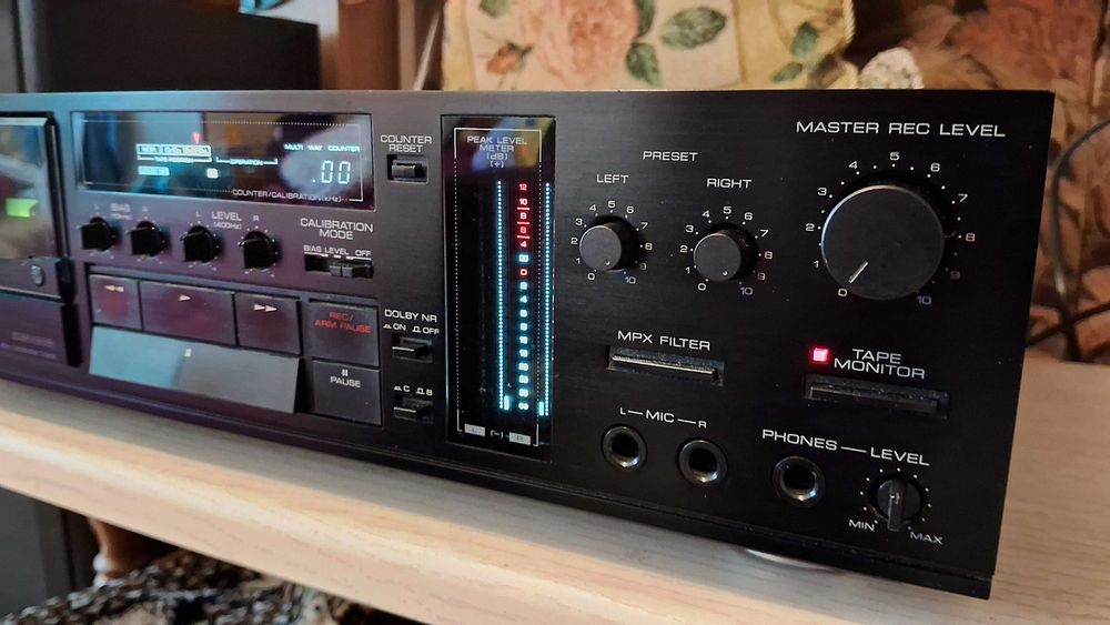 Kenwood KX-1100 HX касетна дека 3-Head, Direct Drive, аморфна головка.