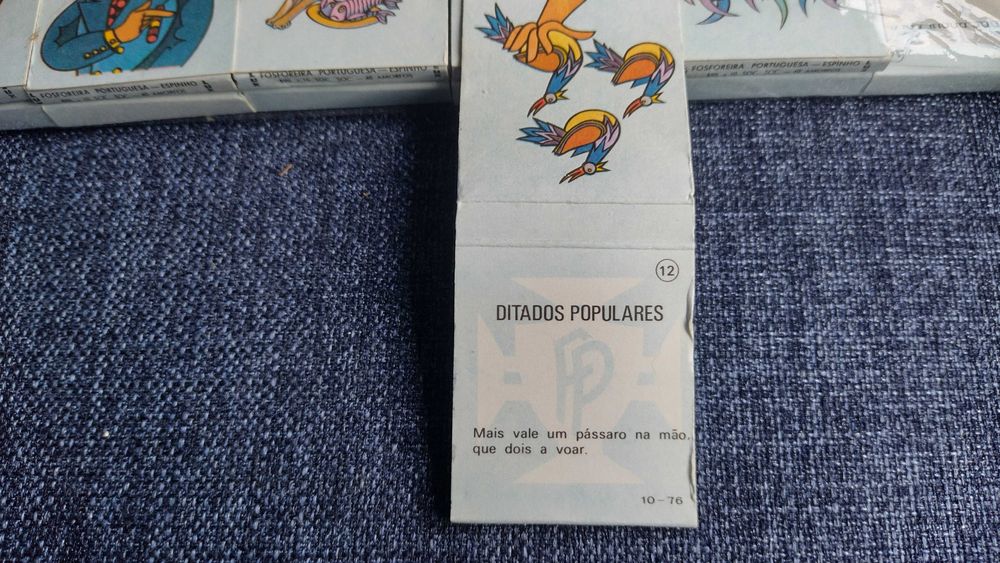 Coleção completa de carteiras de fósforos, "Ditados Populares", NOVO